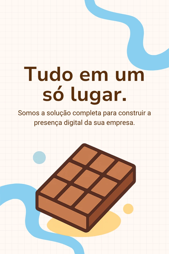 Banner com logo da Chocolate Studio