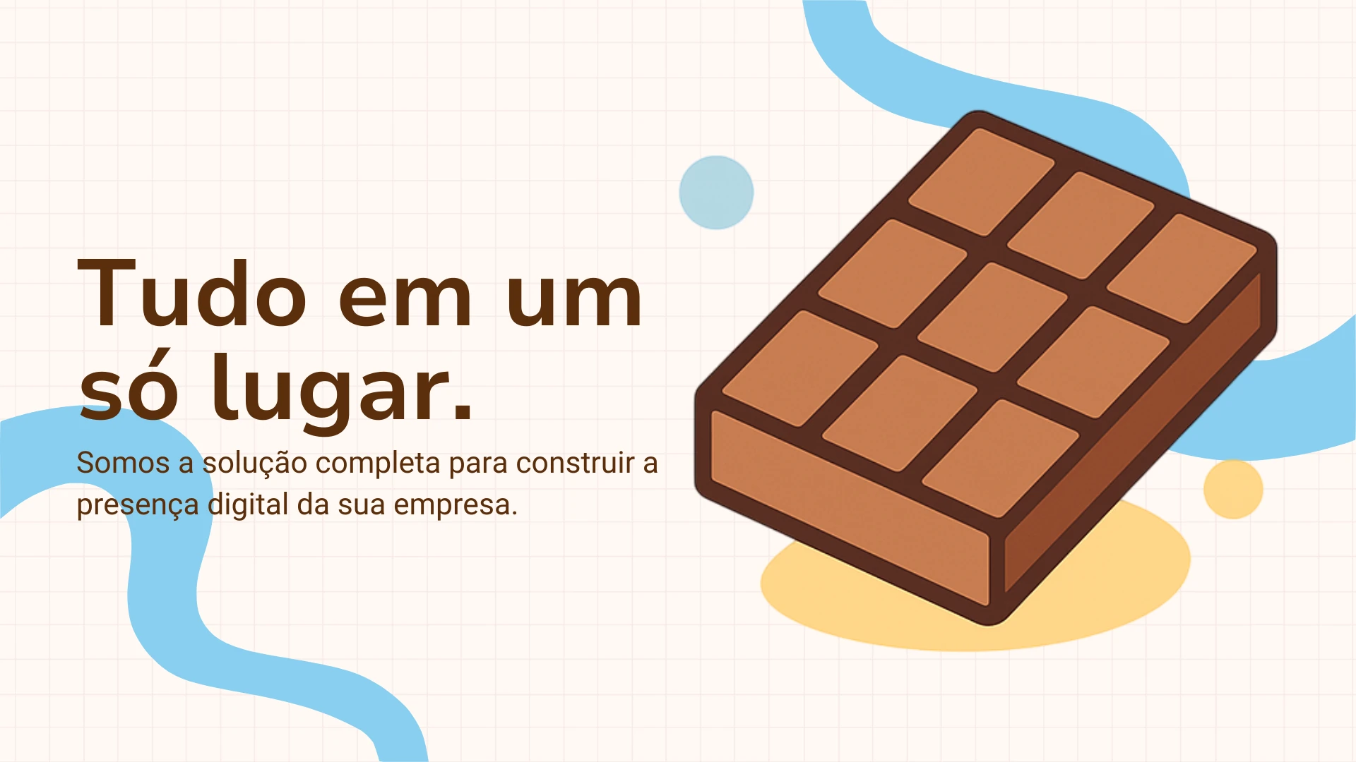 Banner com logo da Chocolate Studio