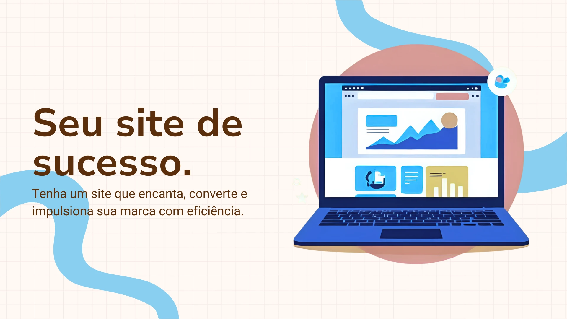 Banner de criação de sites